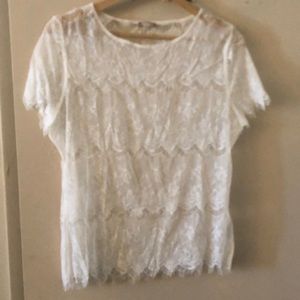White lace top